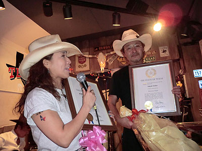 Honorary Texan Ceremony